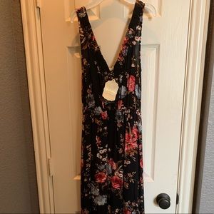 Alter’d State Black Floral Dress Small